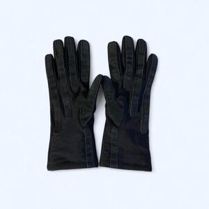 Black nylon lined gloves size S by Isotoner